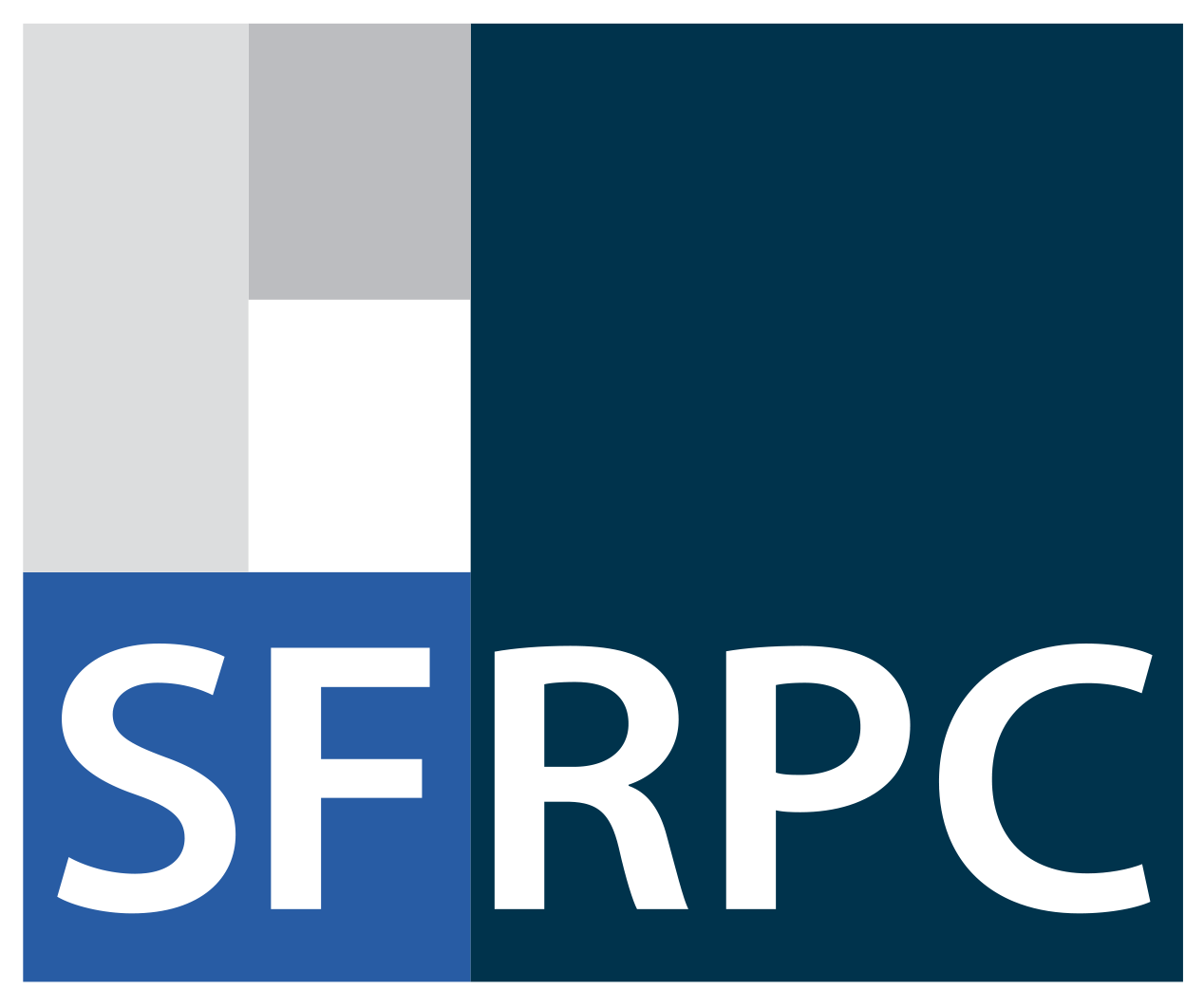 SFRPC Logo of blocks above the letters S, F, R, P, C.